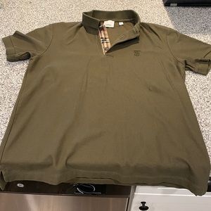 Burberry Monogram Motif Cotton Piqué Polo Shirt